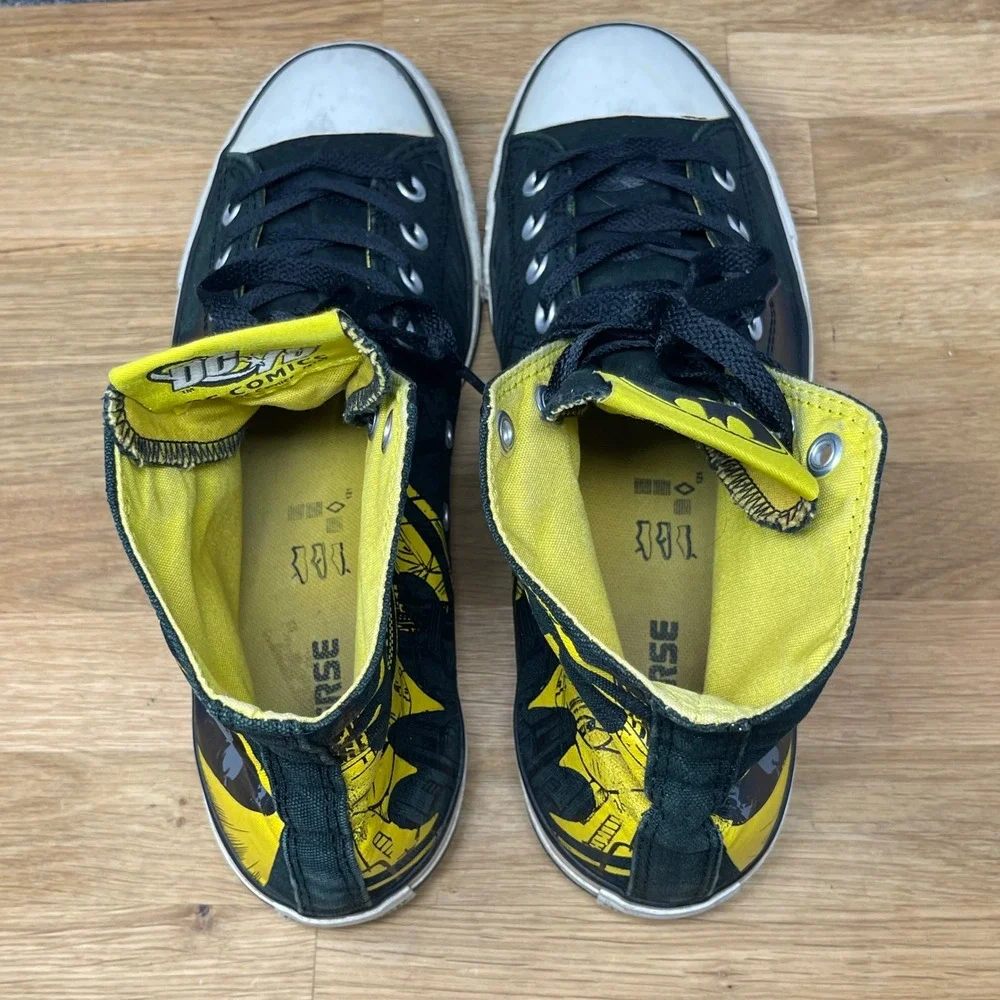 Converse Chuck Taylor All Star Mens 10 Black Batman DC Comics 75th Anniversary - Picture 11 of 12